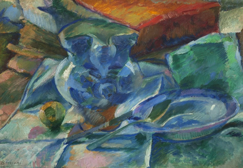 Natura morta di terraglie, posate e frutti, 1915 - Museo del Novecento, Milano